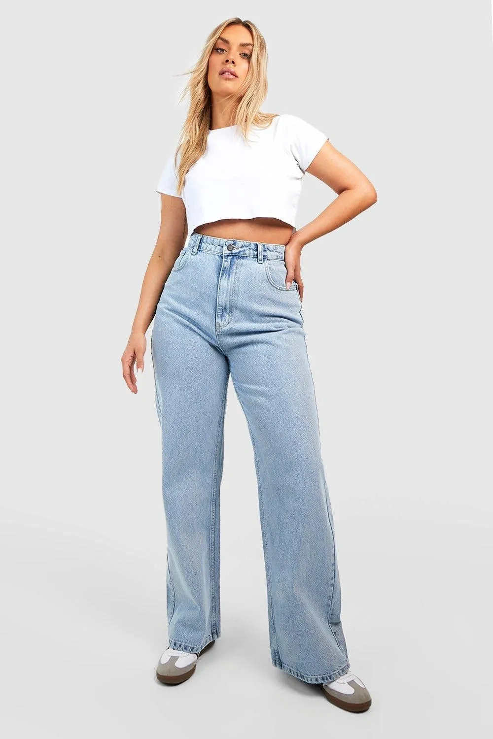 Wide Leg High-Rise Heavy Black Jeans